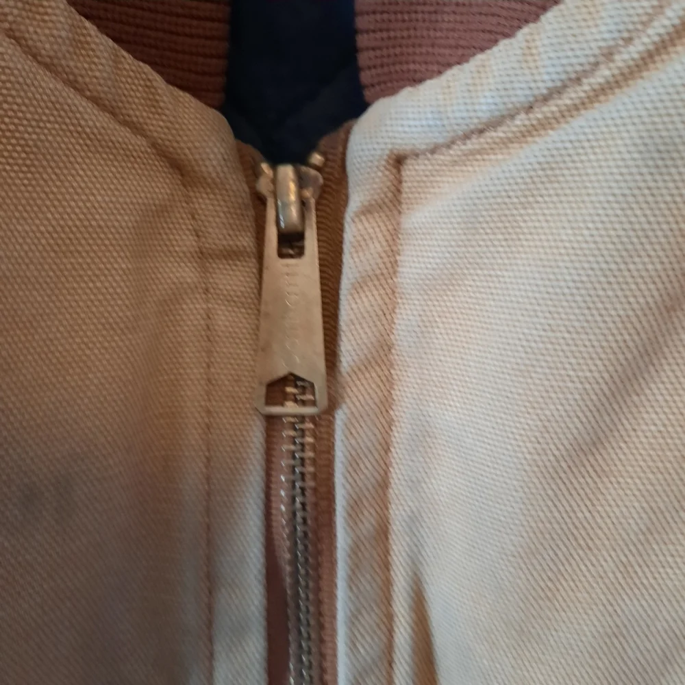 Vintage Y2K Carhartt Brown Duck Canvas Quilt Artic Lined Vest V01-BRN Size Small